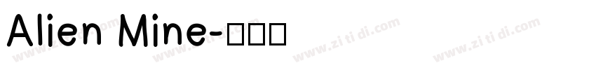 Alien Mine字体转换